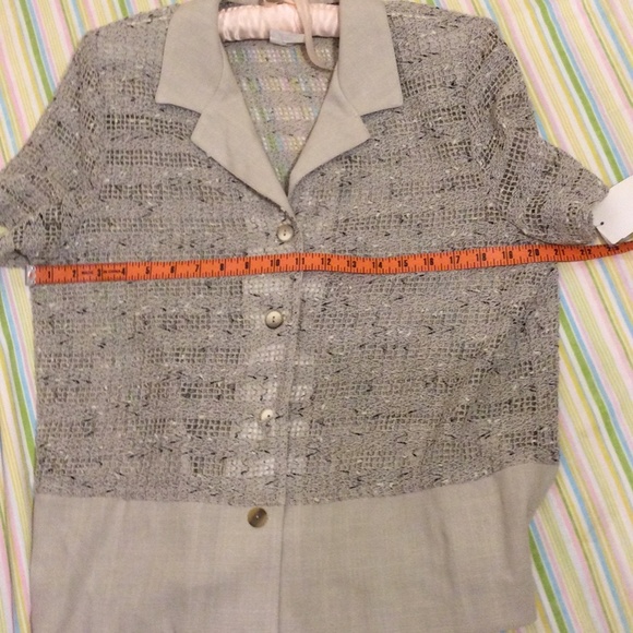 Beautiful Vintage Dress & Button up Top or "Jacket"Set by Jolibel - Picture 4 of 17